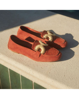 Mocassins Hazura en cuir velours – Élégance & confort | Reqins