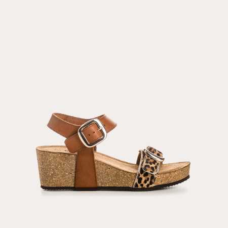 SANDALES QUEENIE LEOPARD
