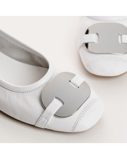 Ballerines Hermes en cuir - Élégance & Style | Reqins