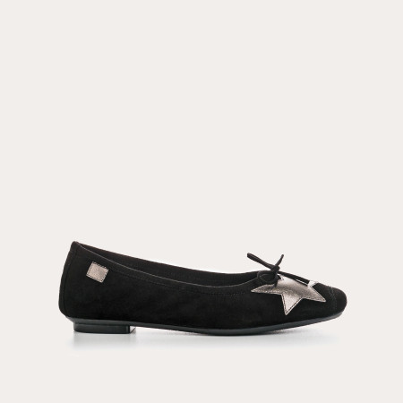 Hello Suede Ballerinas with Star
