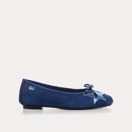 Hello Suede Ballerinas with Star