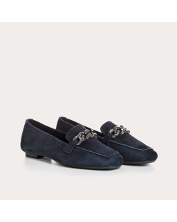 Mocassins Holding en cuir velours - Allure Preppy | Reqins