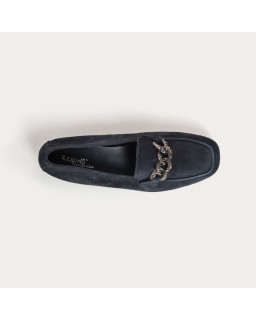 Mocassins Holding en cuir velours - Allure Preppy | Reqins