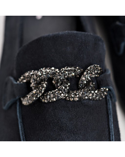 Mocassins Holding en cuir velours - Allure Preppy | Reqins