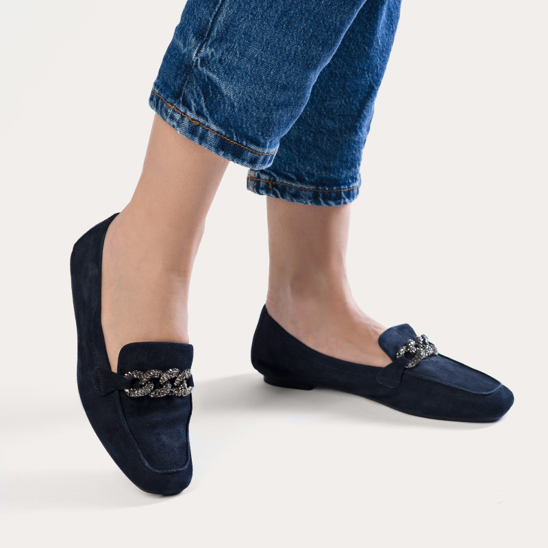 Loafers Holding in suede - Allure Preppy