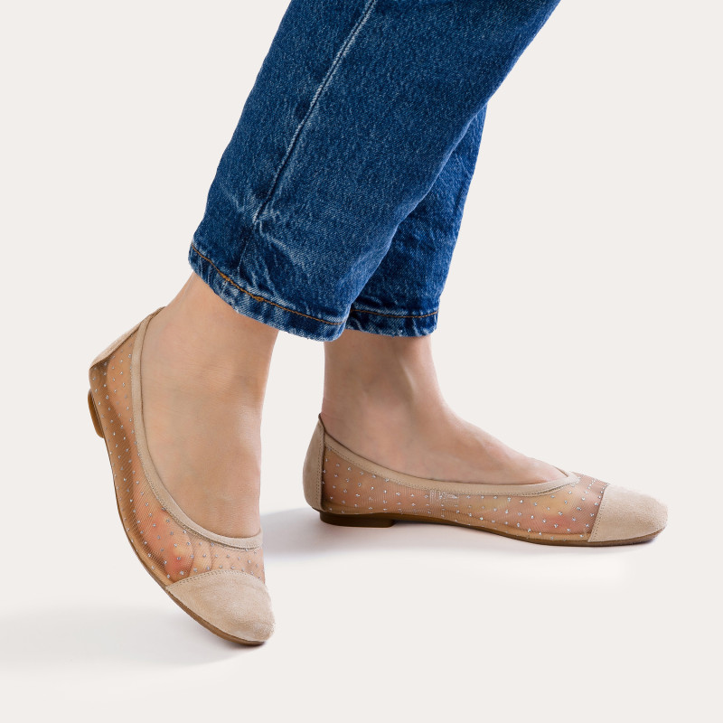 Halcine Ballerinas - Tulle Women's Shoes | Reqins