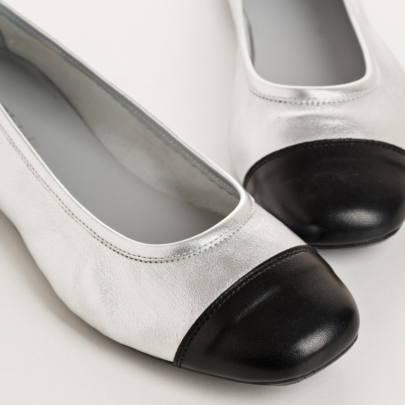 Ballerinas Halcine Halcores Silver - Elegance & Comfort | Reqins