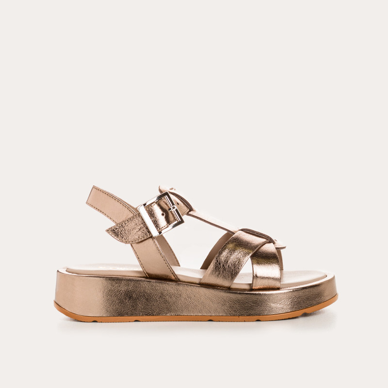 Wanda Metallic Sandals | Reqins