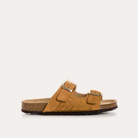 SANDALES NILAH CUIR VELOURS