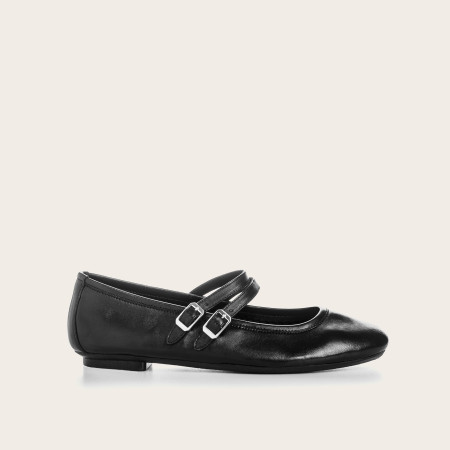 Mary Janes Holga Leather Black | Reqins