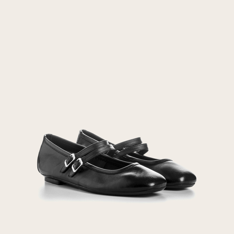 Mary Janes Holga Leather Black | Reqins