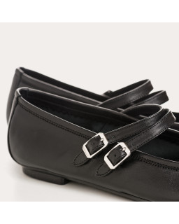 Mary Janes Holga Leather Black | Reqins