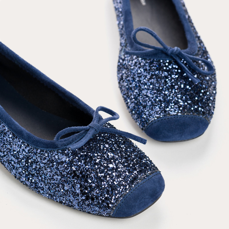 Harmony ballerinas with glitter and square tip