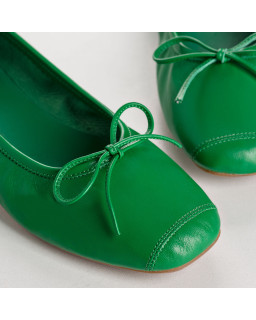 Harmony smooth leather ballerinas