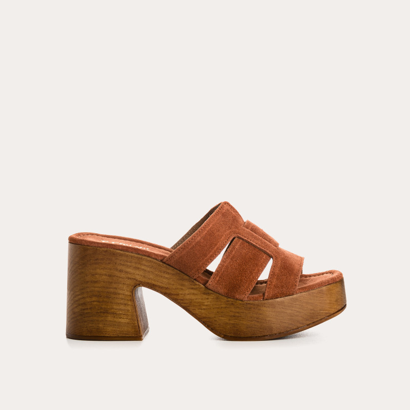 Velvet leather mules - elegant and comfortable - Reqins