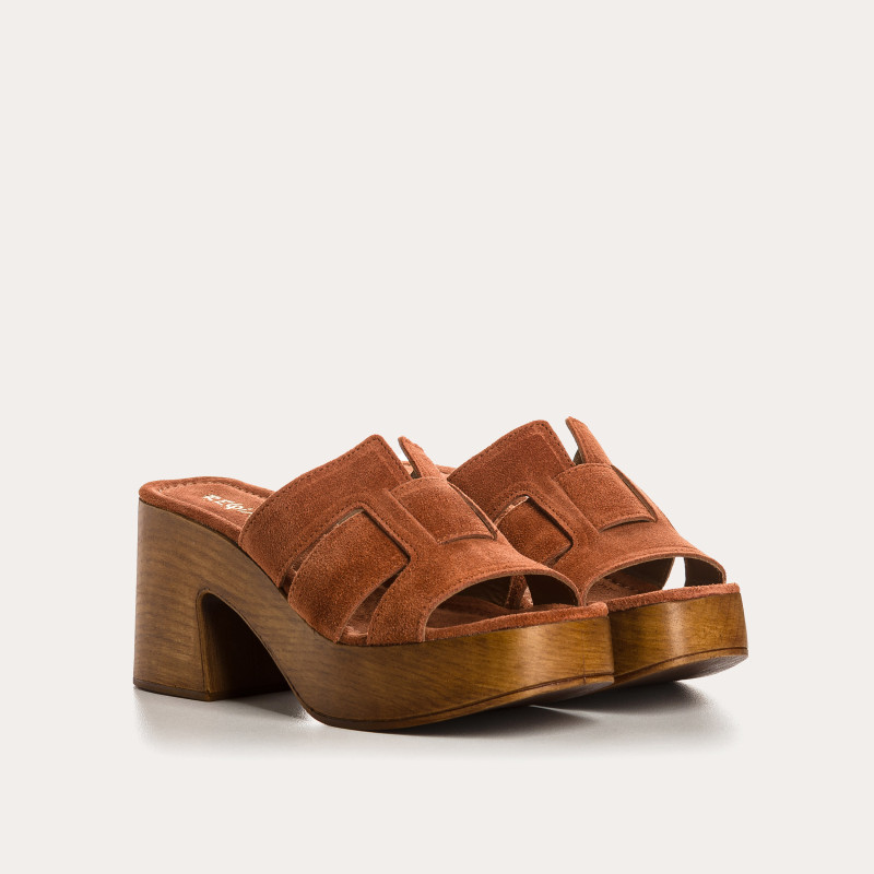 Velvet leather mules - elegant and comfortable - Reqins