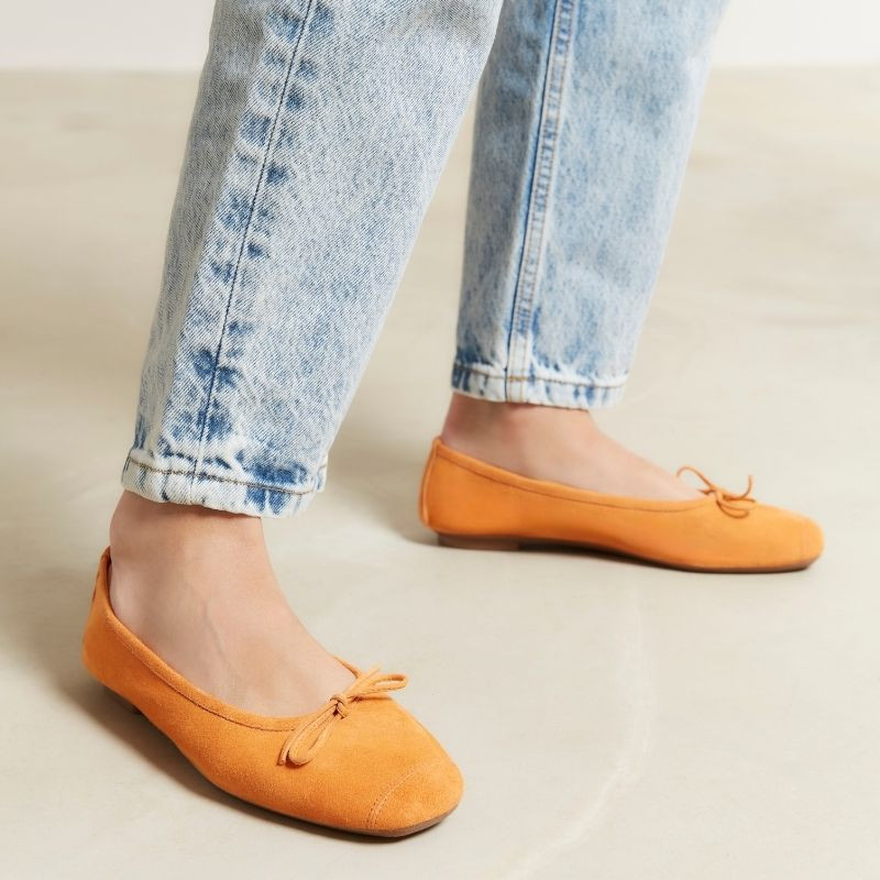 Ballerinas Flexible Leather Harmony: Premium Comfort and Elegance