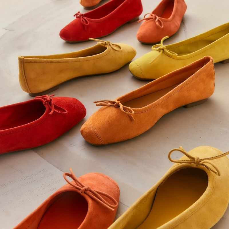 Ballerinas Flexible Leather Harmony: Premium Comfort and Elegance