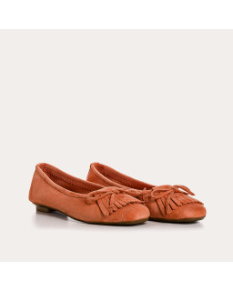 Hindi Suede Ballerina Flats | Reqins