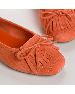 Hindi Suede Ballerina Flats | Reqins