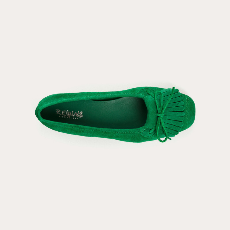 Hindi Suede Ballerina Flats | Reqins