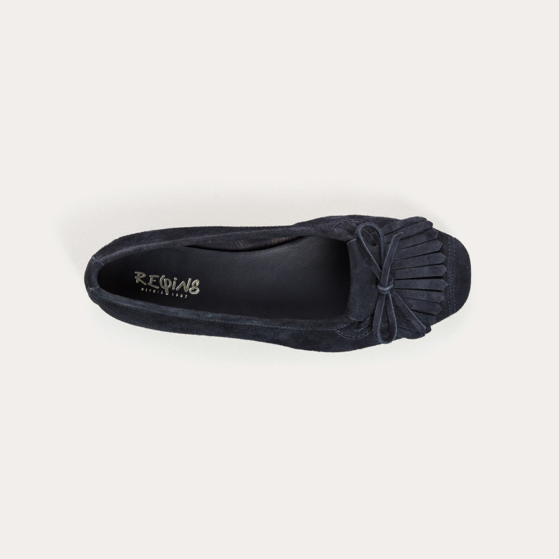 Hindi Suede Ballerina Flats | Reqins