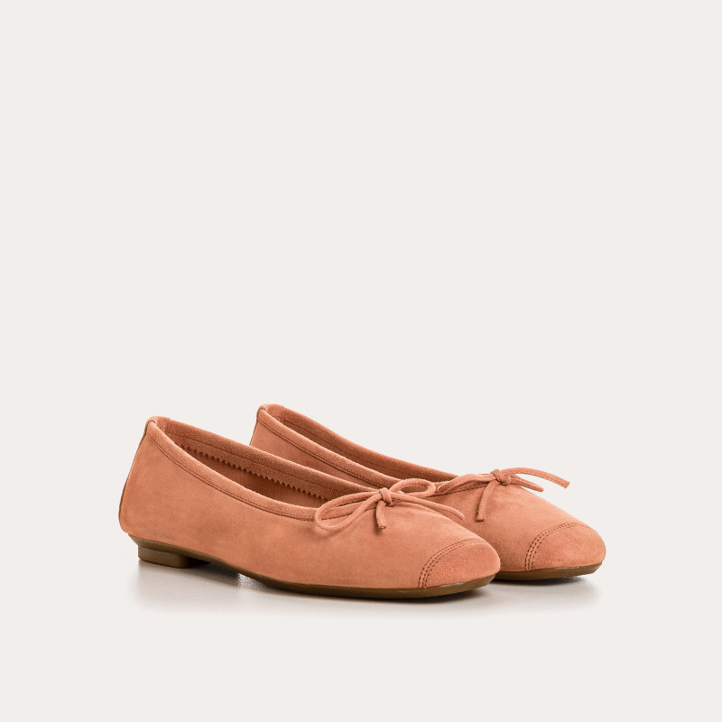 Harmony soft suede ballerinas