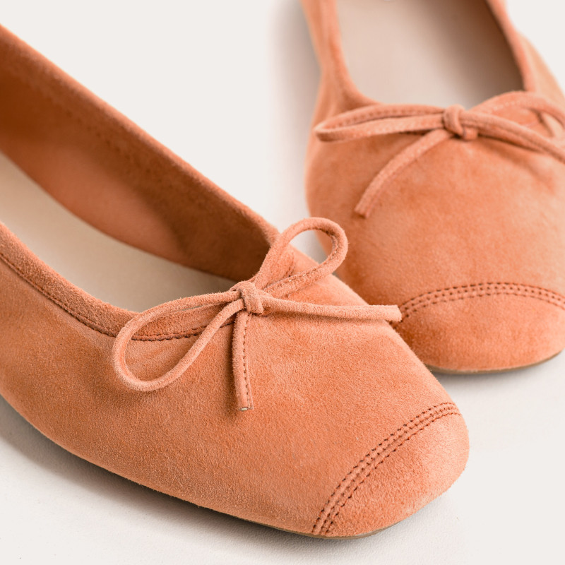 Harmony soft suede ballerinas