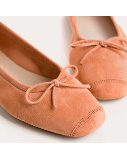 Ballerines Harmony en cuir velours souple | Reqins