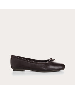 Harmony smooth leather ballerinas