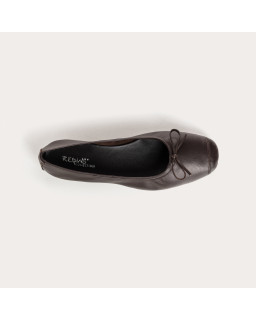 Harmony smooth leather ballerinas