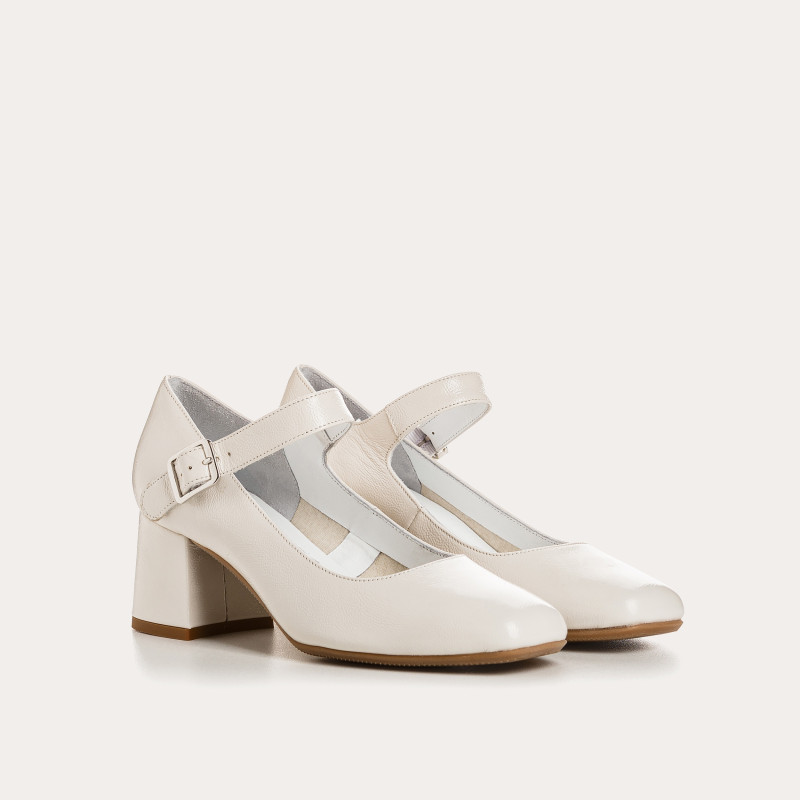 Naplak Leather Mary Janes Leather Pumps - Galante | Reqins