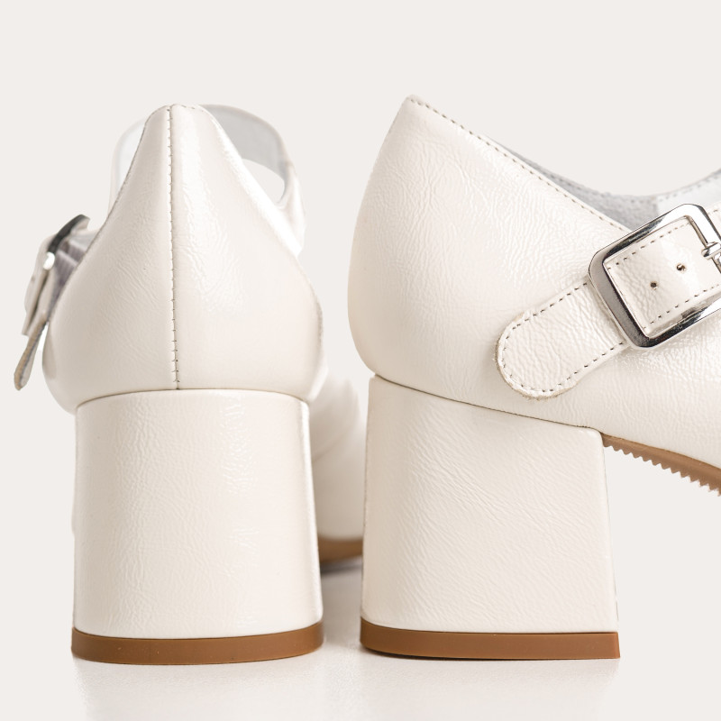 Naplak Leather Mary Janes Leather Pumps - Galante | Reqins