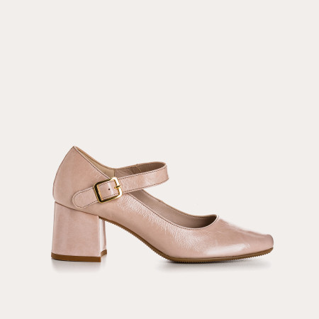 Naplak Leather Mary Janes Leather Pumps - Galante | Reqins