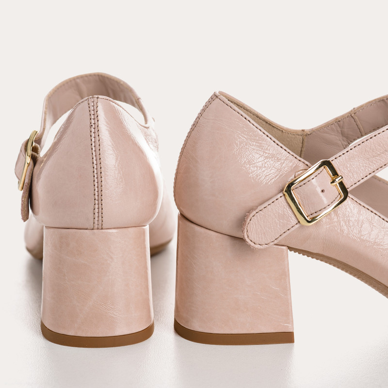 Naplak Leather Mary Janes Leather Pumps - Galante | Reqins