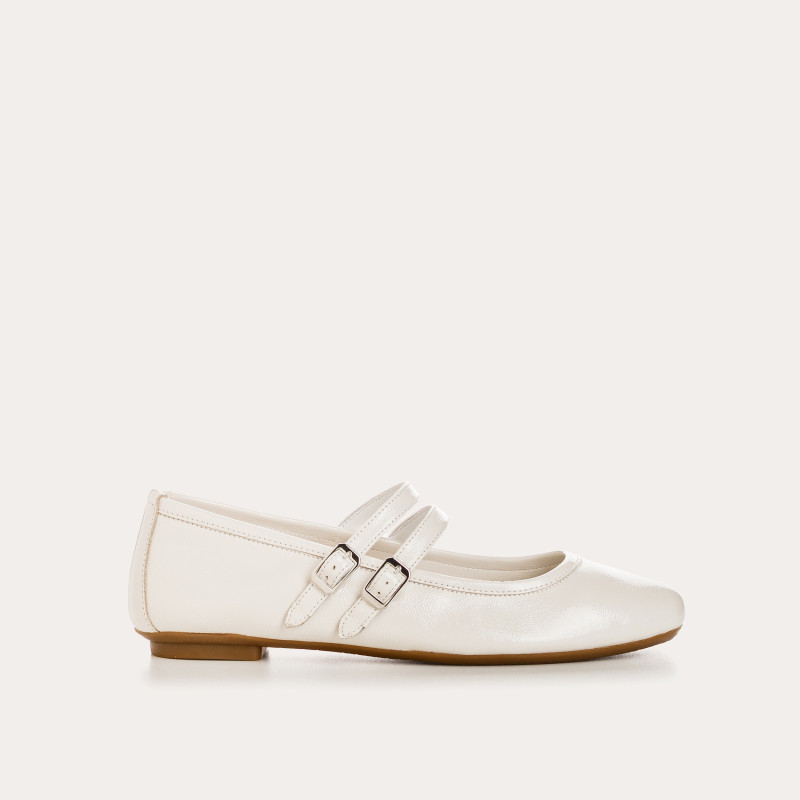 Holga Mary Janes Naplak Varnish Leather | Retro Elegance & Comfort - Reqins