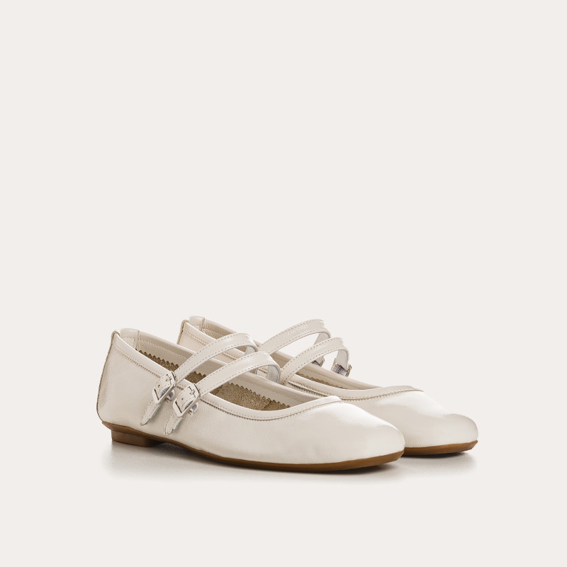 Holga Mary Janes Naplak Varnish Leather | Retro Elegance & Comfort - Reqins