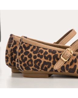 Mary Janes Honor Leopard Suede | Reqins