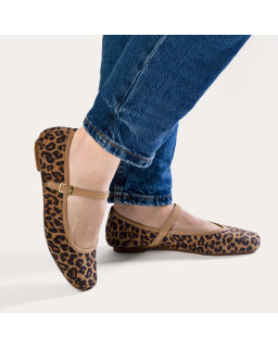 Mary Janes Honor Leopard Suede | Reqins