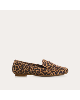 Leopard Suede Leather Leather Loafers | Iconic & Comfort Style - Reqins