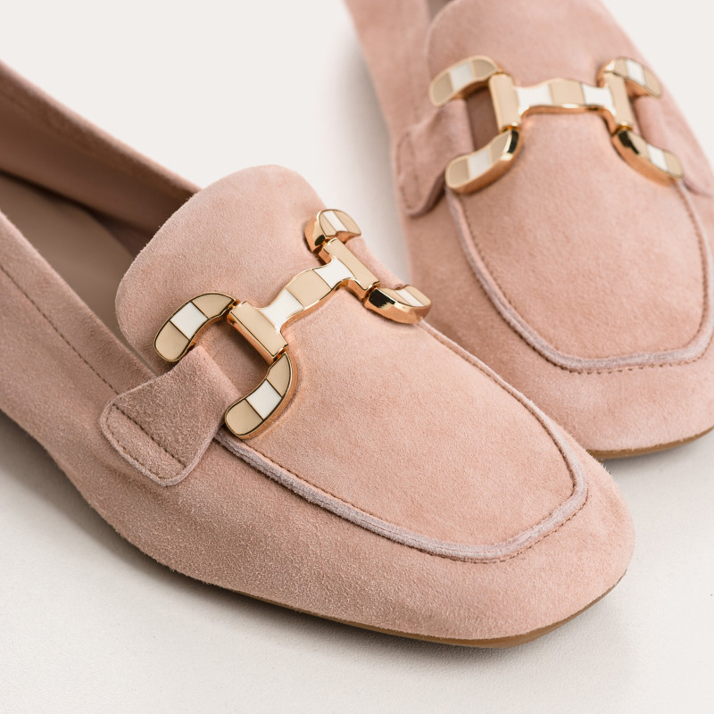 Suede horphetic moccasins | Sweet Elegance & Comfort - Reqins