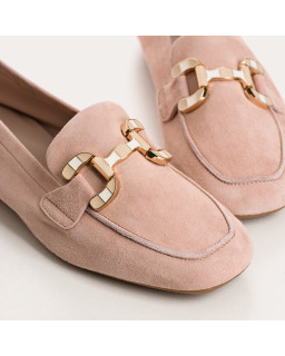 Suede horphetic moccasins | Sweet Elegance & Comfort - Reqins