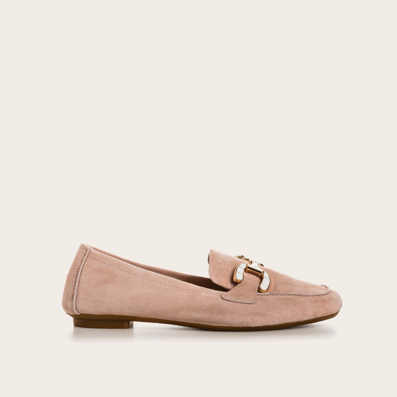 Suede horphetic moccasins | Sweet Elegance & Comfort - Reqins