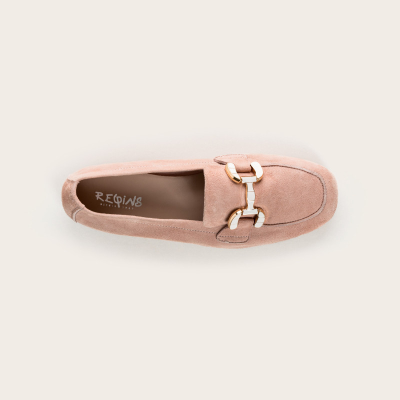 Suede horphetic moccasins | Sweet Elegance & Comfort - Reqins