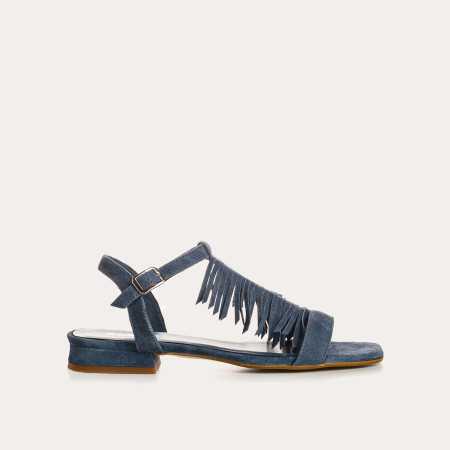 SANDALES CUBA CUIR VELOURS