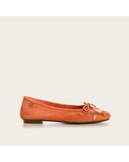 Ballerines Hello en cuir velours à étoile | Reqins