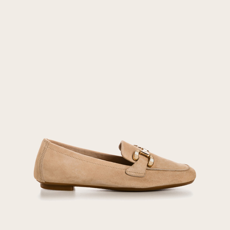 Suede horphetic moccasins | Sweet Elegance & Comfort - Reqins
