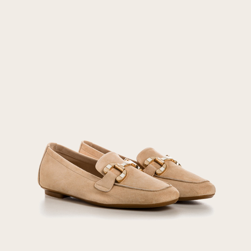 Suede horphetic moccasins | Sweet Elegance & Comfort - Reqins