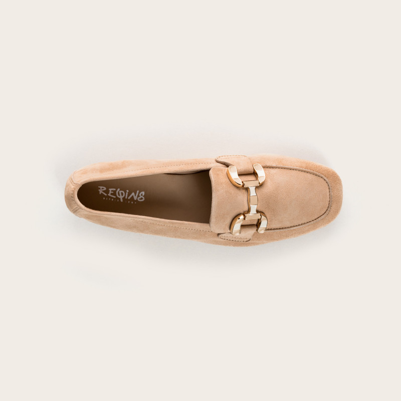 Suede horphetic moccasins | Sweet Elegance & Comfort - Reqins