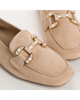 Suede horphetic moccasins | Sweet Elegance & Comfort - Reqins